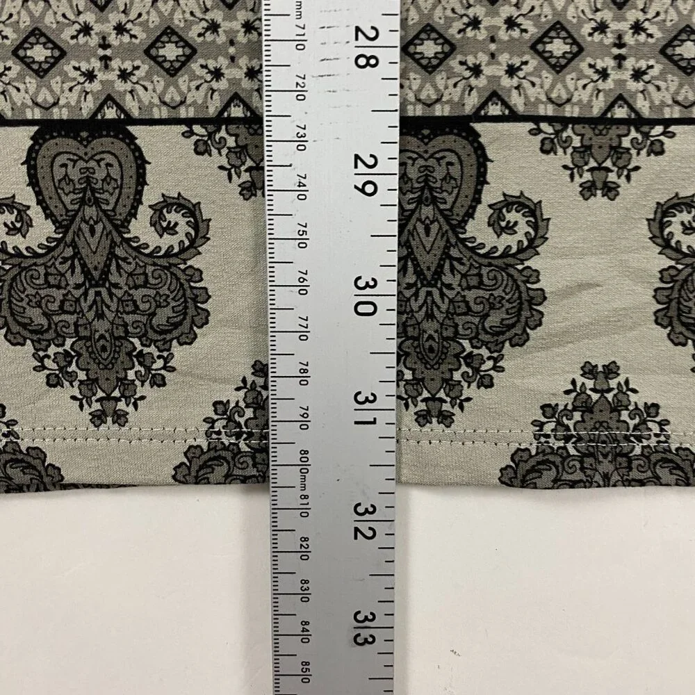 NWOT J. Jill Wearever Collection Long Sleeve Paisley Border Tunic Top Blouse M - Picture 15 of 16